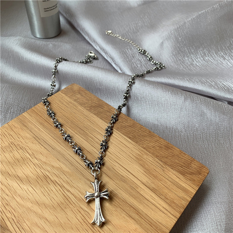 chrome hearts Cross chain Necklace